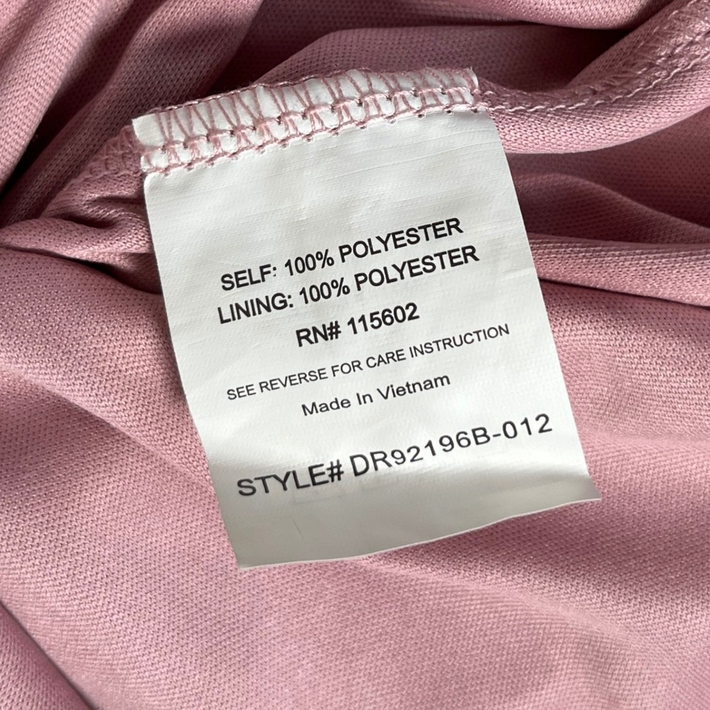 Lush Mauve Pink Halter Neck Pleated Mini Dress Womens Size XS NWOT - Picture 7 of 7